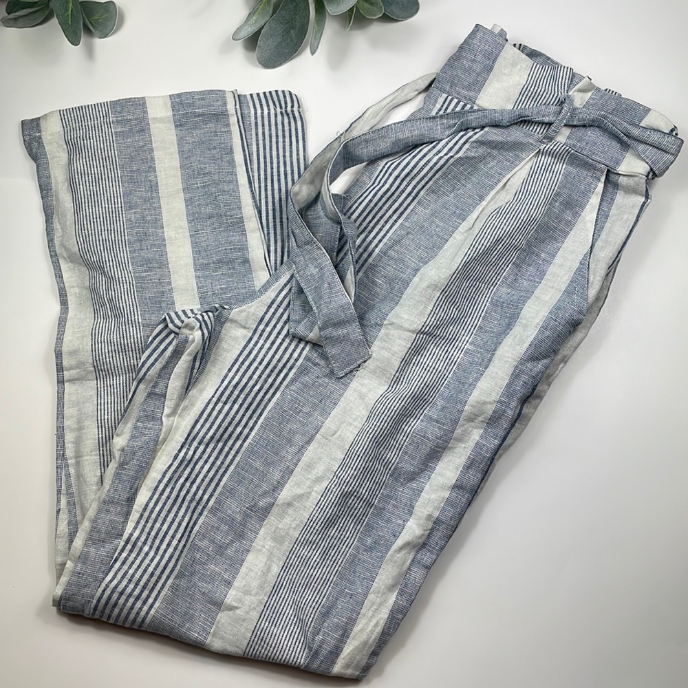 Kiss & Cry > Striped Linen Pant Large